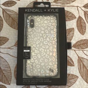 Kendall and Kylie animal print iPhone X case